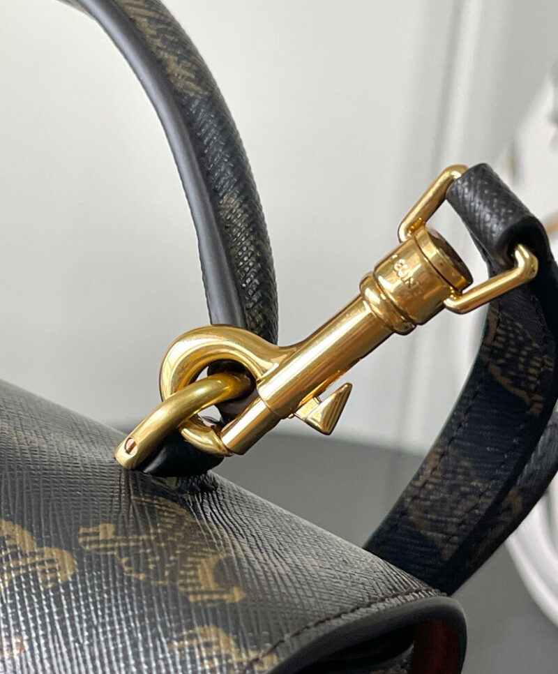 Celine Teen Nino Bag In Triomphe Canvas Coffee